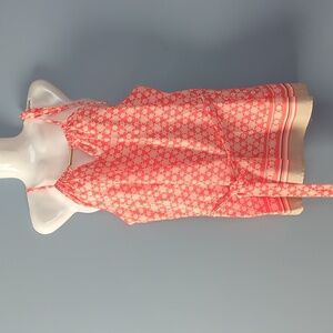 NY&Co Coral colored geometric halter top